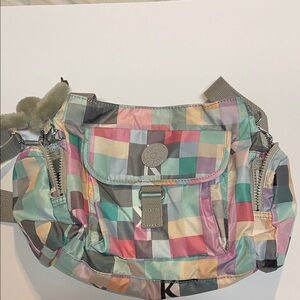 Kipling Colorful Checkered Women's Bag. Like New!